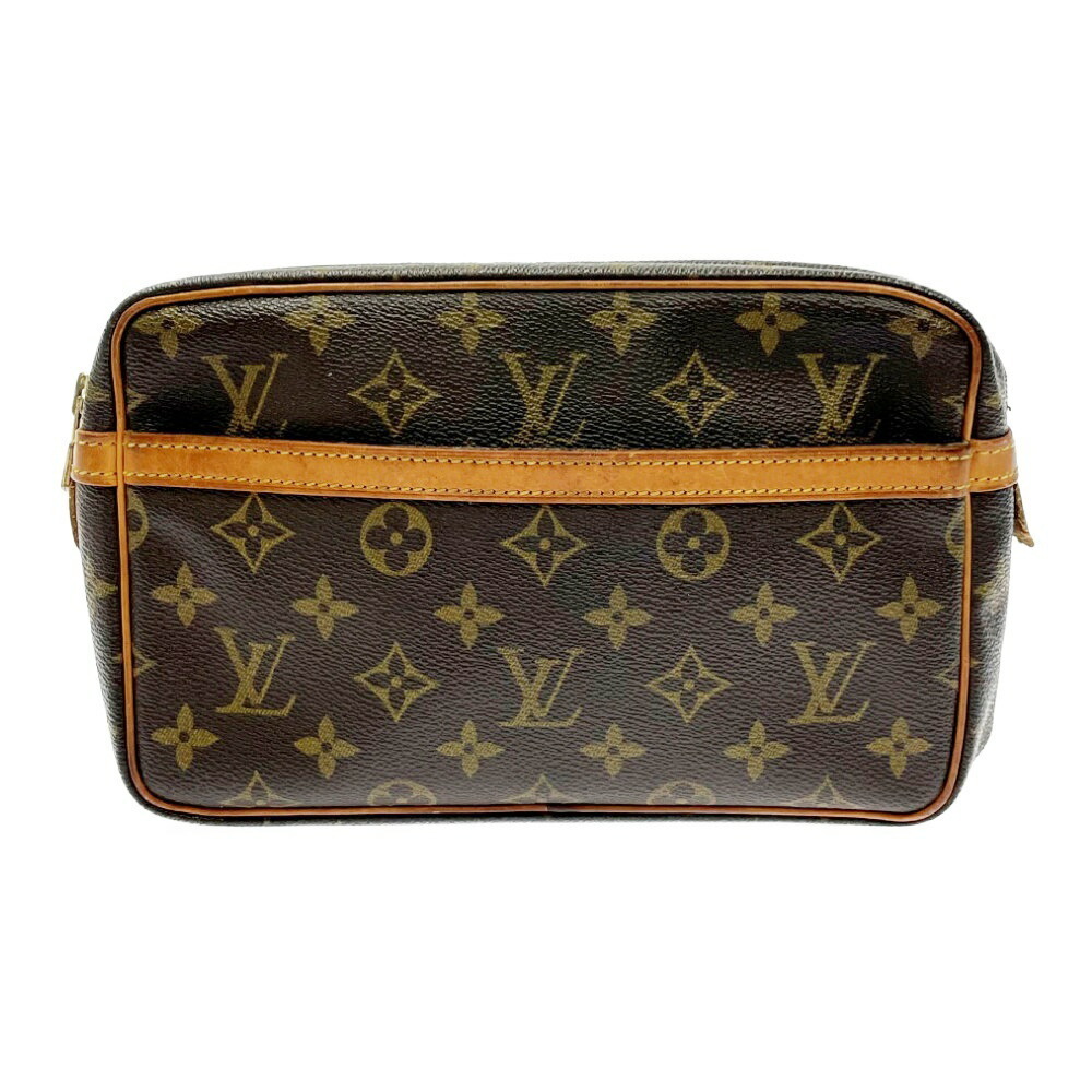 LOUIS VUITTON Monogram Compiegne Shoulder Bag Brown